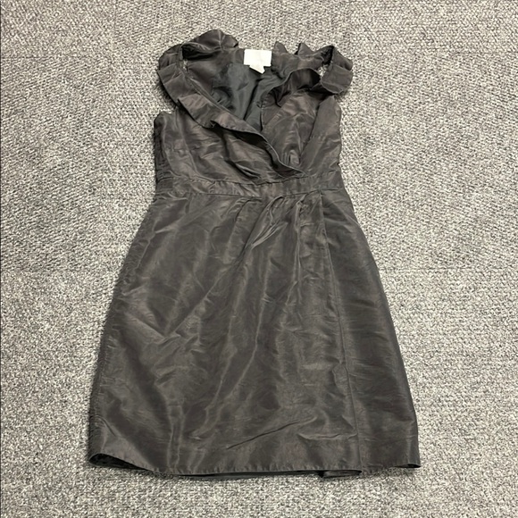 J Crew Womens Silk Ruffle Dress Cocktail Size 2 Petite Formal Wedding Prom Fancy - Picture 1 of 4